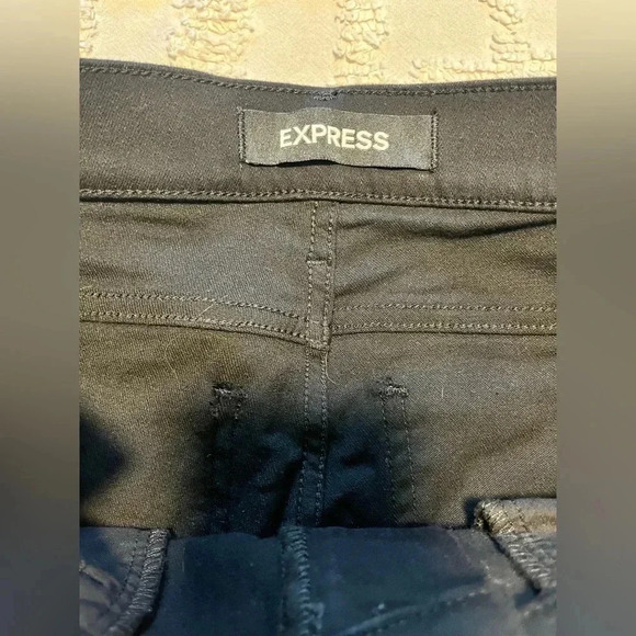 Express Mid Rise Black Supersoft Skinny Jeans - Picture 7 of 7